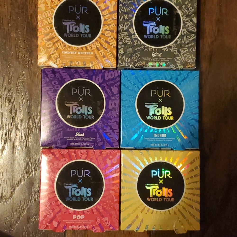 NWOT Bundle Pur X Troll World Tour Palette
